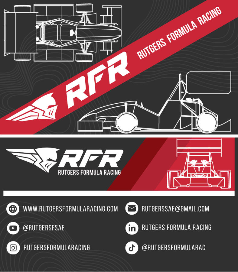 Rutgers Formula Racing Business Card Rutgers Formula Racing Business Card